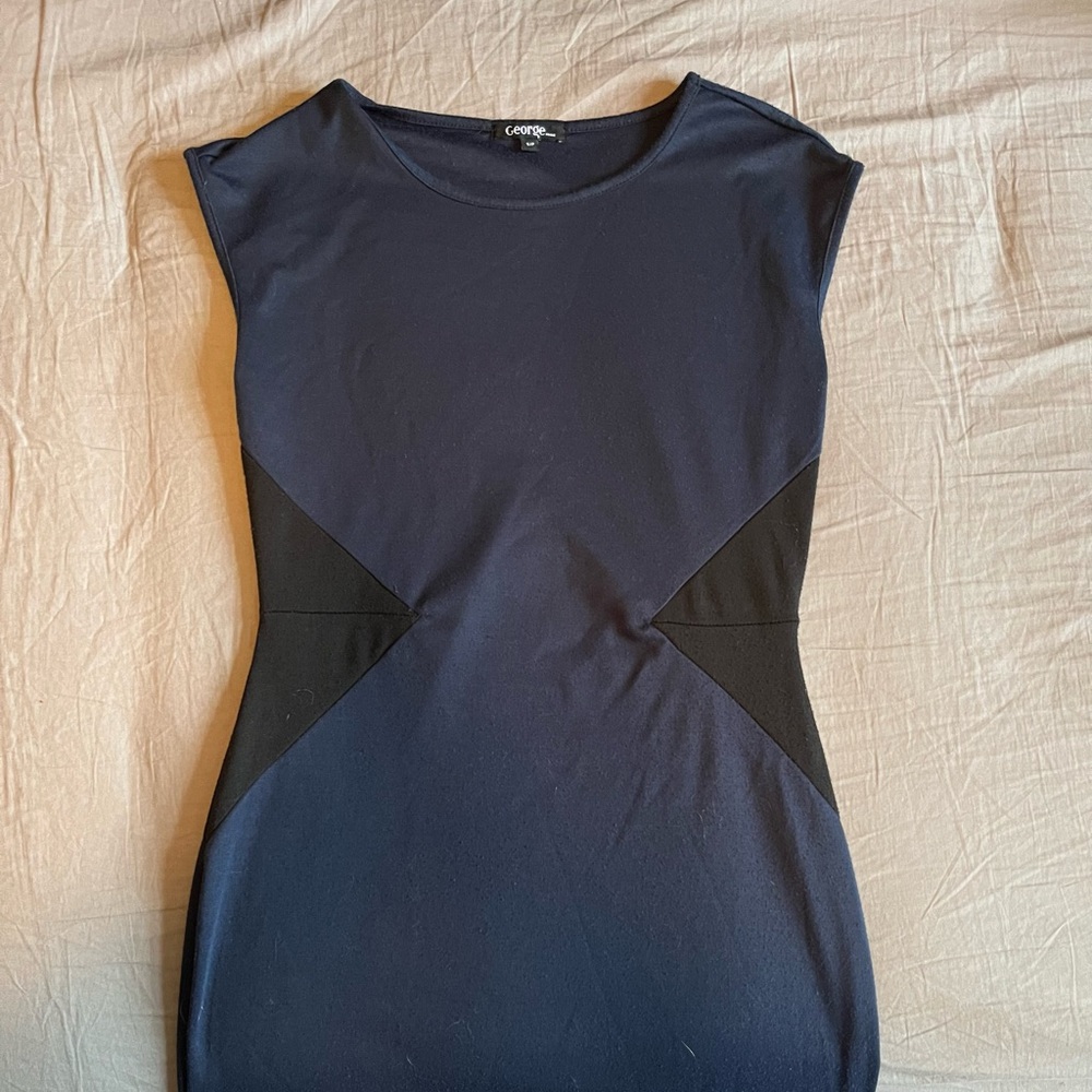 George dark blue dress